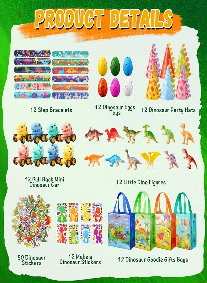 Vanblue 134Pcs Dinosaur Party Favors Dinosaur Birthday Party Decorations Goodie Bags Stuffers Fillers for Kids Birthday, Themed Party Supplies Classroom Rewards Gifts for Boys - Image 3